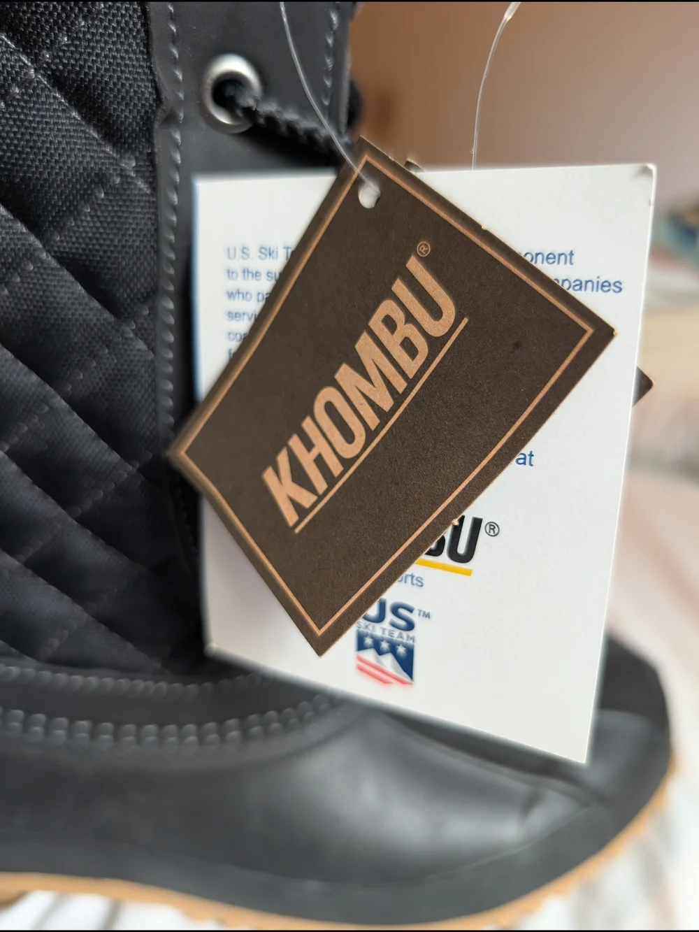 Women's Khombu Black Wendy Duck Boots Size 8 NWT